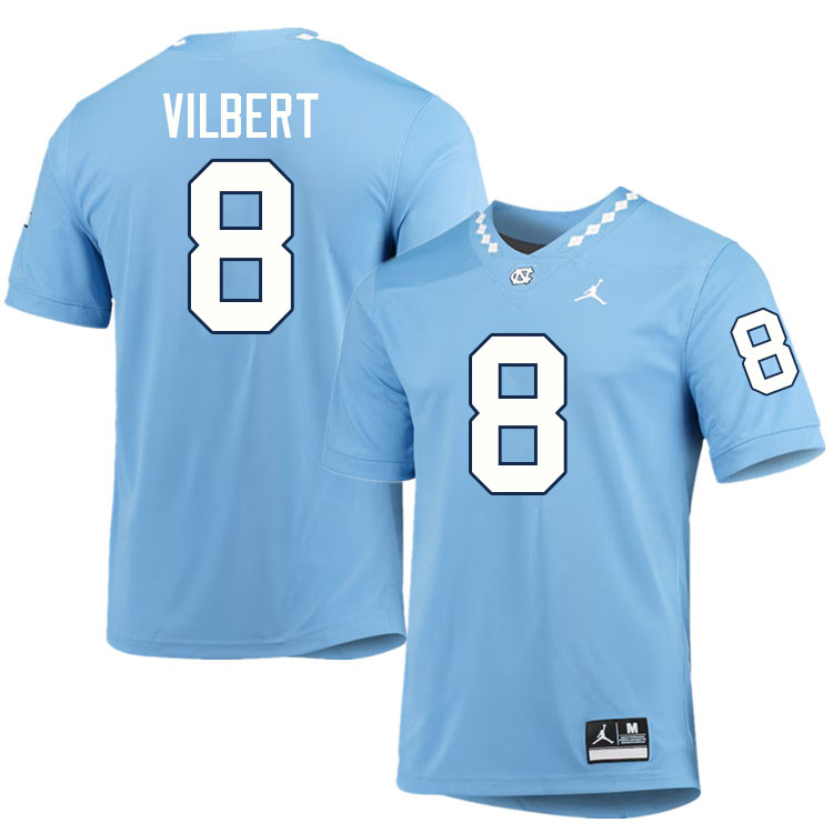 #8 Smith Vilbert North Carolina Tar Heels College Football Jersey Stitched-Carolina Blue #8 Smith Vilbert North Carolina Tar Heels College Football Jersey Stitched-Carolina Blue